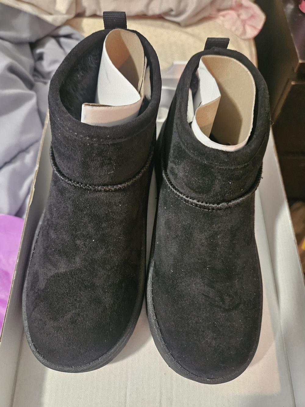 Kohl's Kazz Black Short Ankle Boots